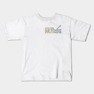 Dialysis Nurse Rainbow Kids T-Shirt